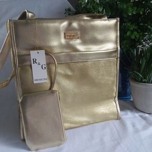 Gold Moda Bella shoulder bag